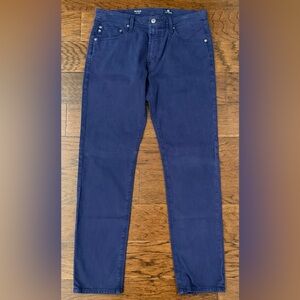 AG Adriano Goldschmied Pants Mens Navy Blue The Dylan Slim Skinny Chino 34x32